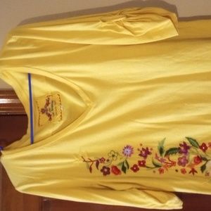 Tunic top embroidery xl JW Los Angelas